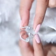 thumbnail image 5 of Certified Lab Grown Diamond Promise Engagement Ring - EF-VS Quality, 925 Sterling Silver, US 4.00, 5 of 8