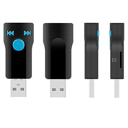 Isunnao Usb Bluetooth Receiver Adapter 3 5mm Output Car