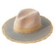 thumbnail image 2 of Sombrero de paja estilo Retro verano ala ancha para Niñas Sunnimix color rosa, 2 of 8