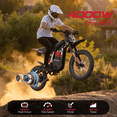 thumbnail image 3 of APEXWILL 4000W Peak Electric Dirt Bike for Teens Adults, 35 MPH Off-Road Electric Motorcycle with 48V 22.4Ah Battery, Dual Hydraulic Brakes & Suspension, 17"/14" Tires, 3 of 10