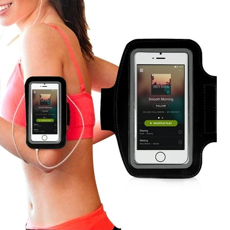 Running Armband for 4.7in Phone iPhone 6 6S 7 Plus Water Resistant Workout Gym Exercise Sportband Arm Band
