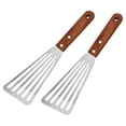 thumbnail image 4 of Yesbay Fish Turner Not Sticky Wooden Handle Heat Resistant Stainless Steel Lightweight Cooking Shovel for Home, 4 of 7