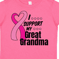 thumbnail image 4 of Inktastic Breast Cancer Awareness I Support My Great Grandma Boys or Girls Toddler T-Shirt, 4 of 5