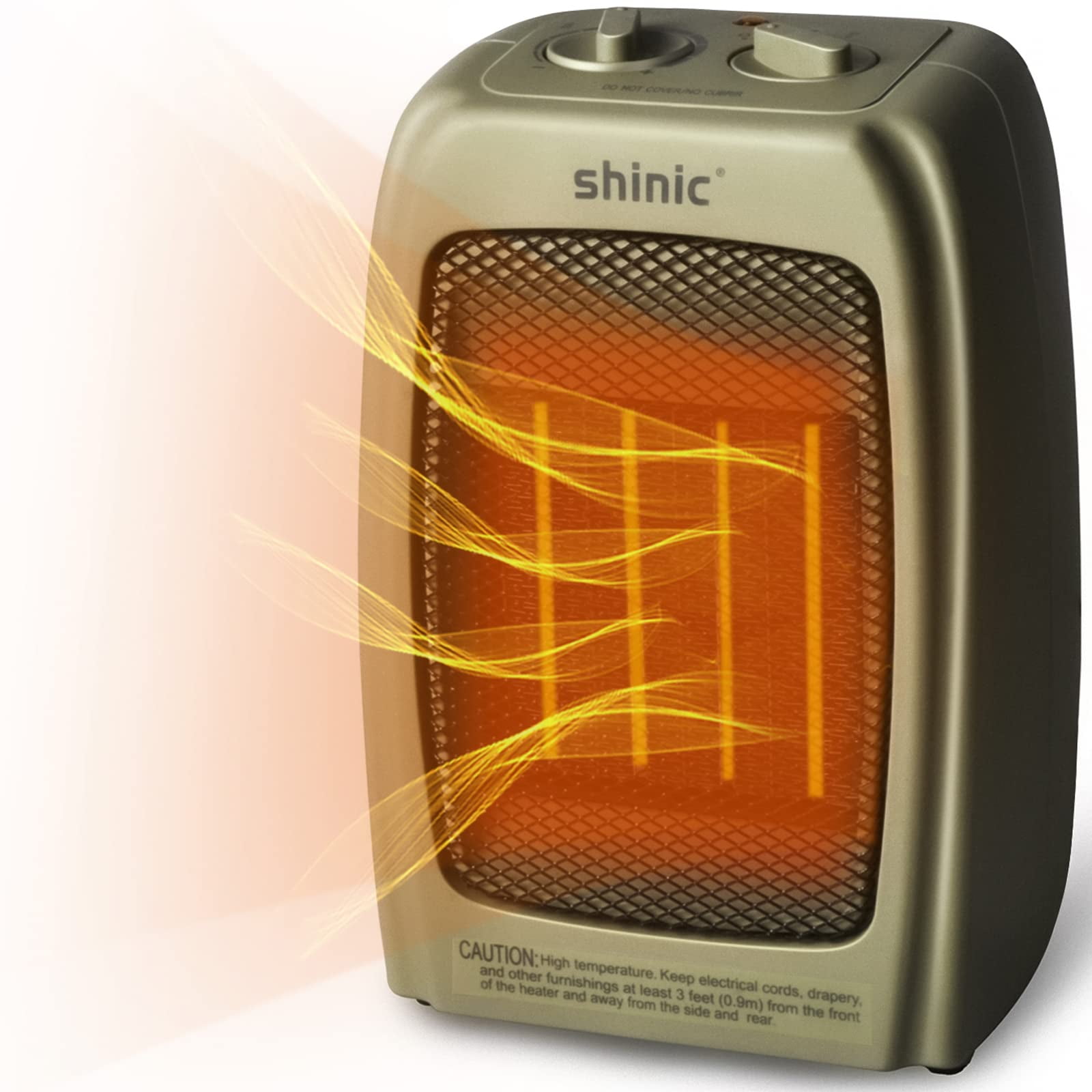 Shinic Portable Space Heaters for Indoor Use,1500W Electric Heater for  Bedroom and Office, Ceramic Space Heater with Thermostat, Tip-Over and  Overheat Protection, 1s Fast Heat,1500W/750W/Fan - Walmart.com