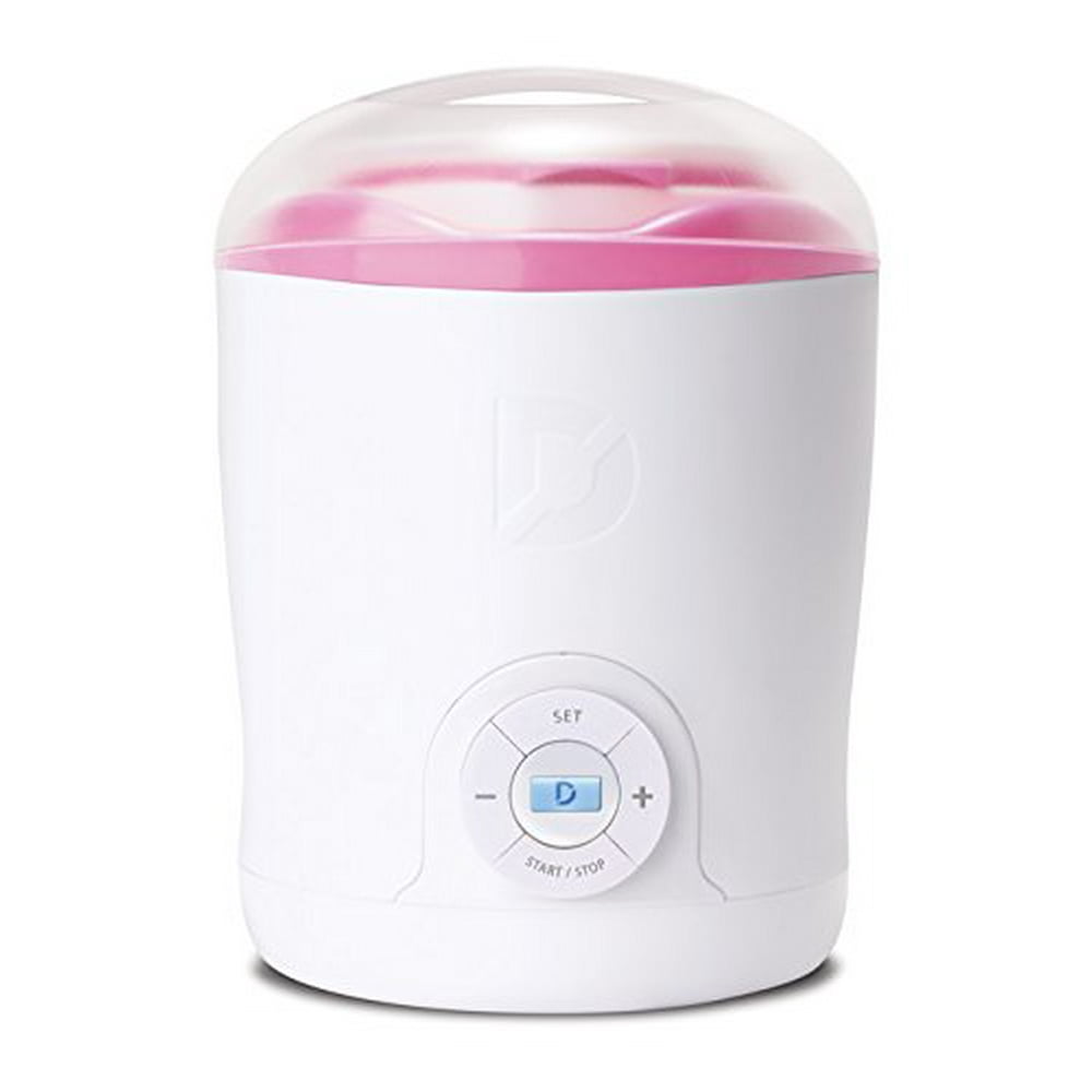 Dash Greek Yogurt Maker, White and Pink Trim