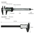 thumbnail image 3 of Calibrador Vernier digital electrónico de 0-6 pulgadas / 150 mm Calibrador deslizante de alta MABOTO  Calibre Vernier, 3 of 7