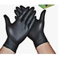 thumbnail image 2 of 100 guantes desechables de silicona negros, gruesos y duraderos, resistentes a los álcalis y de uso versátil, 2 of 8