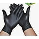 thumbnail image 2 of 100 guantes desechables de silicona negros, gruesos y duraderos, resistentes a los álcalis y de uso versátil, 2 of 8