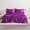 Purple, variant on Flxxie 3 Pieces Twin Silky Satin Sheet Set for Hair and Skin, Includes Flat Sheet, Deep Pocket Fitted Sheet and Pillowcases, Purple