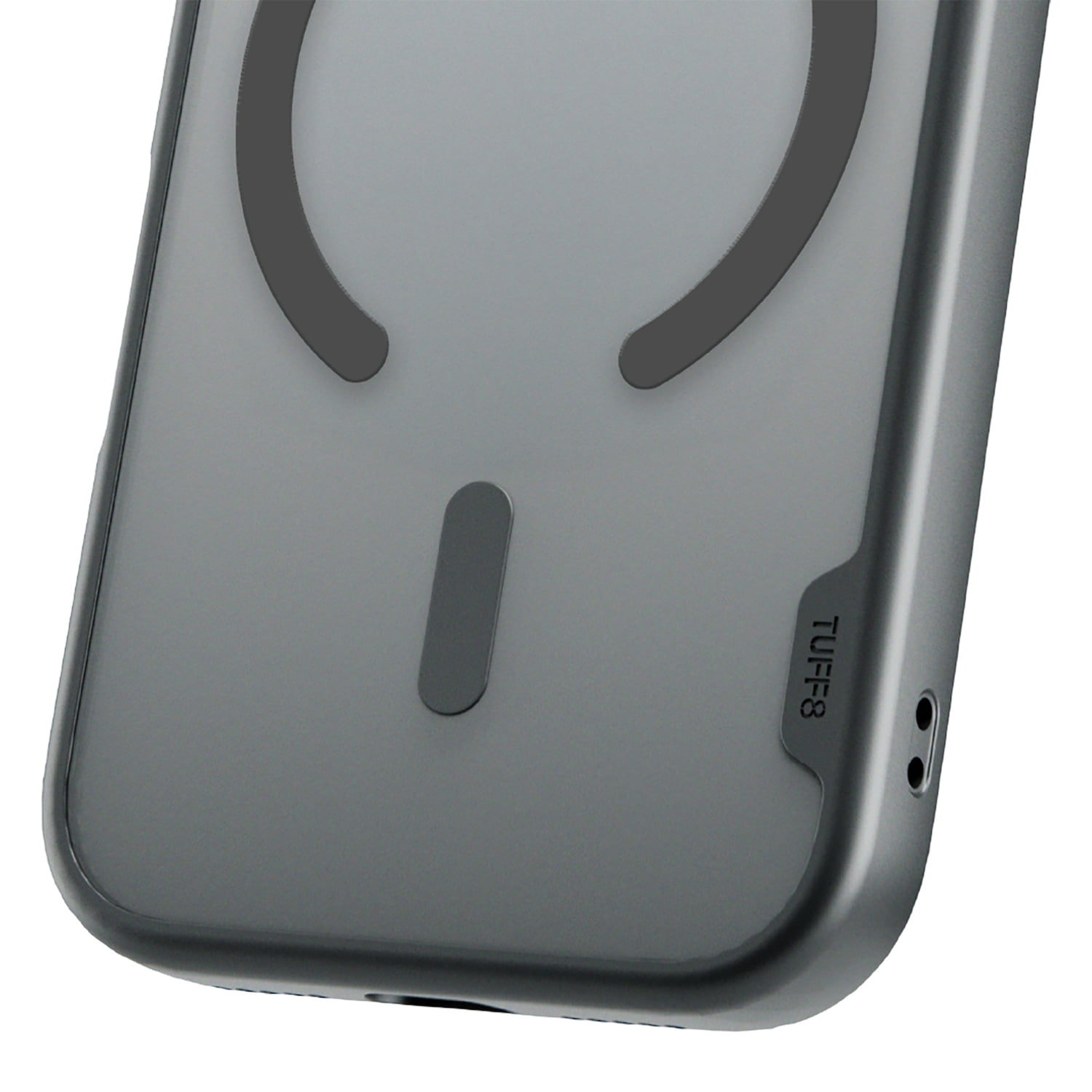 TUFF8 iPhone 18 Pro GlideGuard Mag Case, Smoke Black