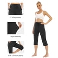 thumbnail image 3 of Naiovety Pantalones de niña Pantalones Deportivos Cómodos Pantalones de chándal de cintura alta con bolsillo grande Uniforme atlético  negro S Naiovety OD002099-02, 3 of 6