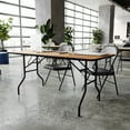 thumbnail image 5 of Flash Furniture Gael 6' Rectangular Wood Folding Training and Event Table, Natural, 5 of 12