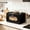 Black, variant on Wooden Bread Box for Kitchen Countertop, 14.37"L x 9.25"W x 8.66"H Small Vintage Breadbox with Acrylic Window, Stackable Farmhouse Bread Holder for Homemade Food (Walnut)