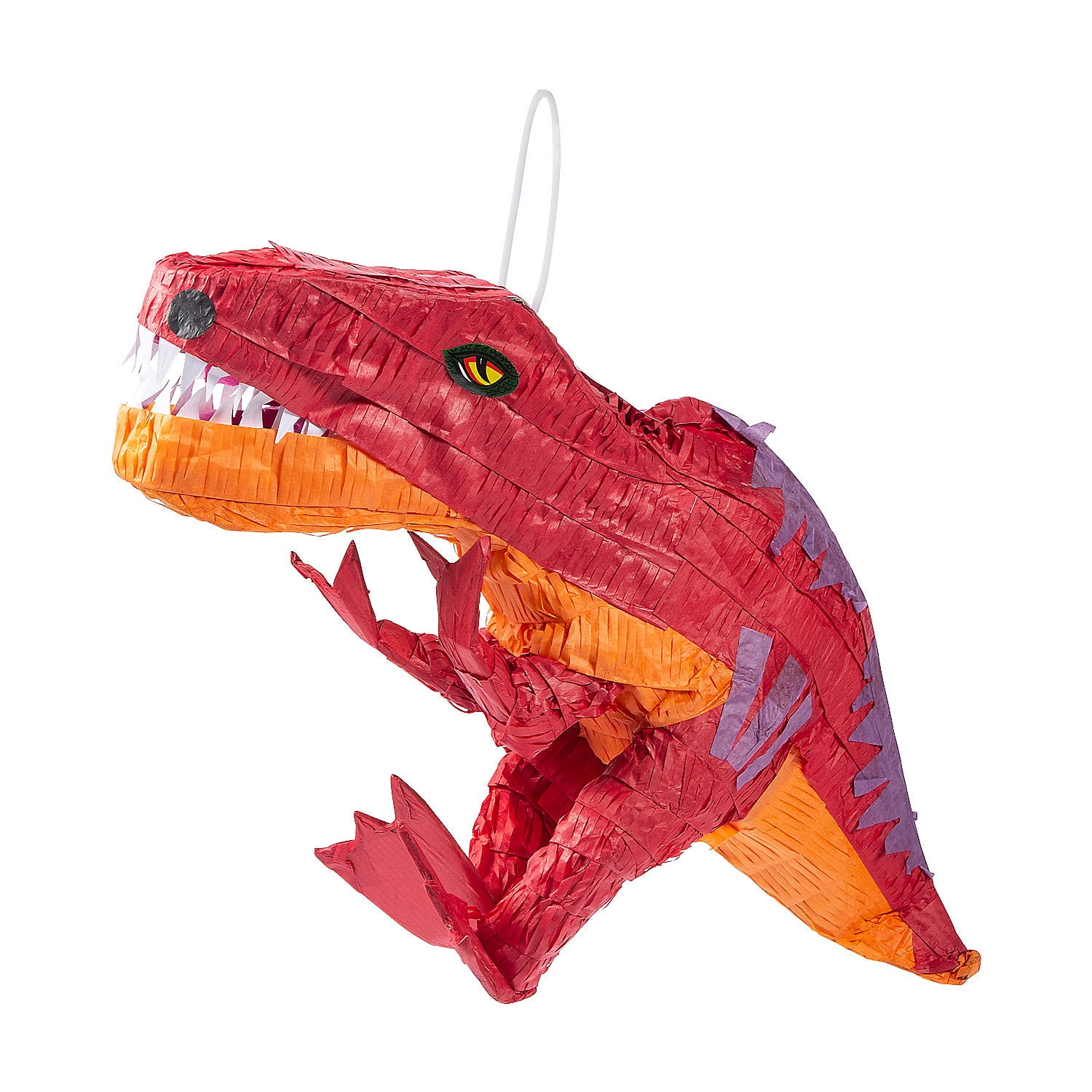 Fun Express T-Rex Multi-color Asymmetrical Birthday Pinata, 7' x 13.25'