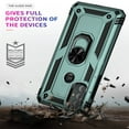 thumbnail image 2 of Compatible with Motorola Moto G 5G (2024) Case Built-in 360 Ring Holder Kickstand, Extreme Protection Military Armor Magnetic Car Dual Layer Protective Heavy Duty Phone Cover,Darkgreen, 2 of 7