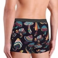 thumbnail image 4 of Kdxio Men's Boxer Briefs with Colorful Mushrooms in Doodle Style Print - Comfortable and Breathable Underwear for Everyday Wear, 4 of 7
