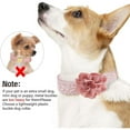 thumbnail image 5 of HQREA Dog Collar and Leash Set for Large Dogs Girl, Lace Dog Collar with Bowknot Flower for Wedding Birthday, 5 of 6