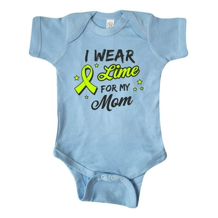 

Inktastic I Wear Lime For My Mom Gift Baby Boy or Baby Girl Bodysuit