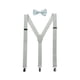 thumbnail image 1 of INSPIRE CHIC Conjunto de tirantes ajustables en forma de Y unisex con corbata de moño gris para altura inferior a 5.3 pies, 1 of 6