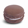 thumbnail image 2 of Squishy Macaron Relaxation Toy with Soft Pu Foam, 1 Pack, Coffee Brown, for Kids and Adults, Simulated Squeeze Toy, 2 of 3