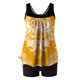 thumbnail image 4 of Modesto Trajes de Baño para las Mujeres Multicolor Patrón de Impresión, Pantalones Cortos de Cintura Alta Y Sling Top para la Playa, Piscina Y Regalos de Vacaciones, 4 of 6
