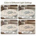 thumbnail image 7 of ODIKA 4'x6' Ultra-Soft Area Rug, Beige Vintage Boho Field Scroll Border Distressed Neutral Cream None Washable, Bare feet friendly, Silk-Touch for Bedroom Home office, 7 of 7