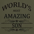 thumbnail image 3 of CafePress - World's Most Amazing Son Dark T Shirt - Men's Classic Graphic Cotton T-Shirt, 3 of 4