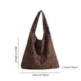 thumbnail image 4 of Bolso Mano para Mujer Con Leopardo Hobo Holgado Nailon El (marrón), 4 of 7