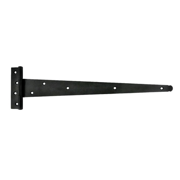 T Strap Door Hinge RSF Black Iron Light Duty 19" Rustproof Antique Cabinet Hinge w/Free 9 Screw Renovators Supply