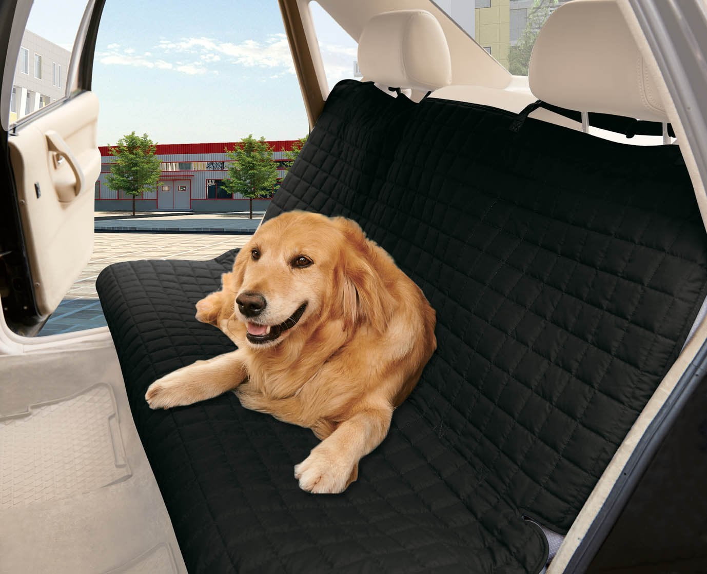 Celinen Quilted Design 100 Waterproof Bench Car Seat Protector Cover