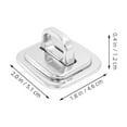 thumbnail image 2 of Hemoton 4PCS Security Anchor Base Plate for Keyed or Combination Cable Locks for Cable Locks Anti Theft Security Base Universal Lock Plate, 2 of 7