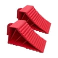 thumbnail image 3 of funtasica 2 Pcs Cales de Roue Robustes Accessoires de Voiture Remplacement Professionnel Caoutchouc 21x8.75x10cm Rouge, 3 of 9