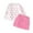 Pink, variant on Weebloom Girls Valentines Outfit Fashion Trend Heart Print Sweater + Skirt Two Piece Set For Valentine'S Day Pink 5-6 Years