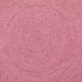 thumbnail image 5 of SAFAVIEH Natural Fiber Cebrail Braided Jute Area Rug, Pink/Natural, 4' x 4' Round, 5 of 5