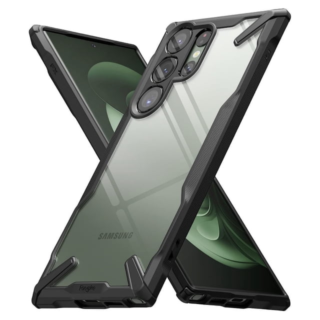 Ringke Fusion-X - Funda ultraclara para Samsung S23, color negro
