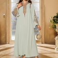 thumbnail image 4 of Elegant Women's Embroidered Pullover Dress Robe Long Sleeve Abaya for Daily Wear, 4 of 8