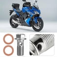 thumbnail image 4 of Boulon de tuyau à vis pour pompe de frein de moto, 10 mm M10x1,00, compatible avec Suzuki, Honda, Kawasaki et Yamaha, 4 of 4