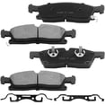 thumbnail image 2 of Front Ceramic Brake Pads w/Hardware Kits Fits for Dodge Durango, Jeep Grand Cherokee Low Dust Brake Pad-4 Pack Fits select: 2014-2015 JEEP GRAND CHEROKEE LIMITED, 2016-2018 JEEP GRAND CHEROKEE LAREDO, 2 of 5