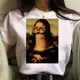 thumbnail image 2 of Camiseta divertida con imagen de Mona Lisa para mujer, camisetas gráficas de parodia, ropa de calle humirosa, Tops de verano, blusa Y2k para mujer, ropa Kawaii, 2 of 5