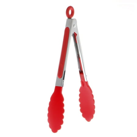 

Silicone BBQ Tong Stainless Steel Handle Baking Outdoor Camping Picnic