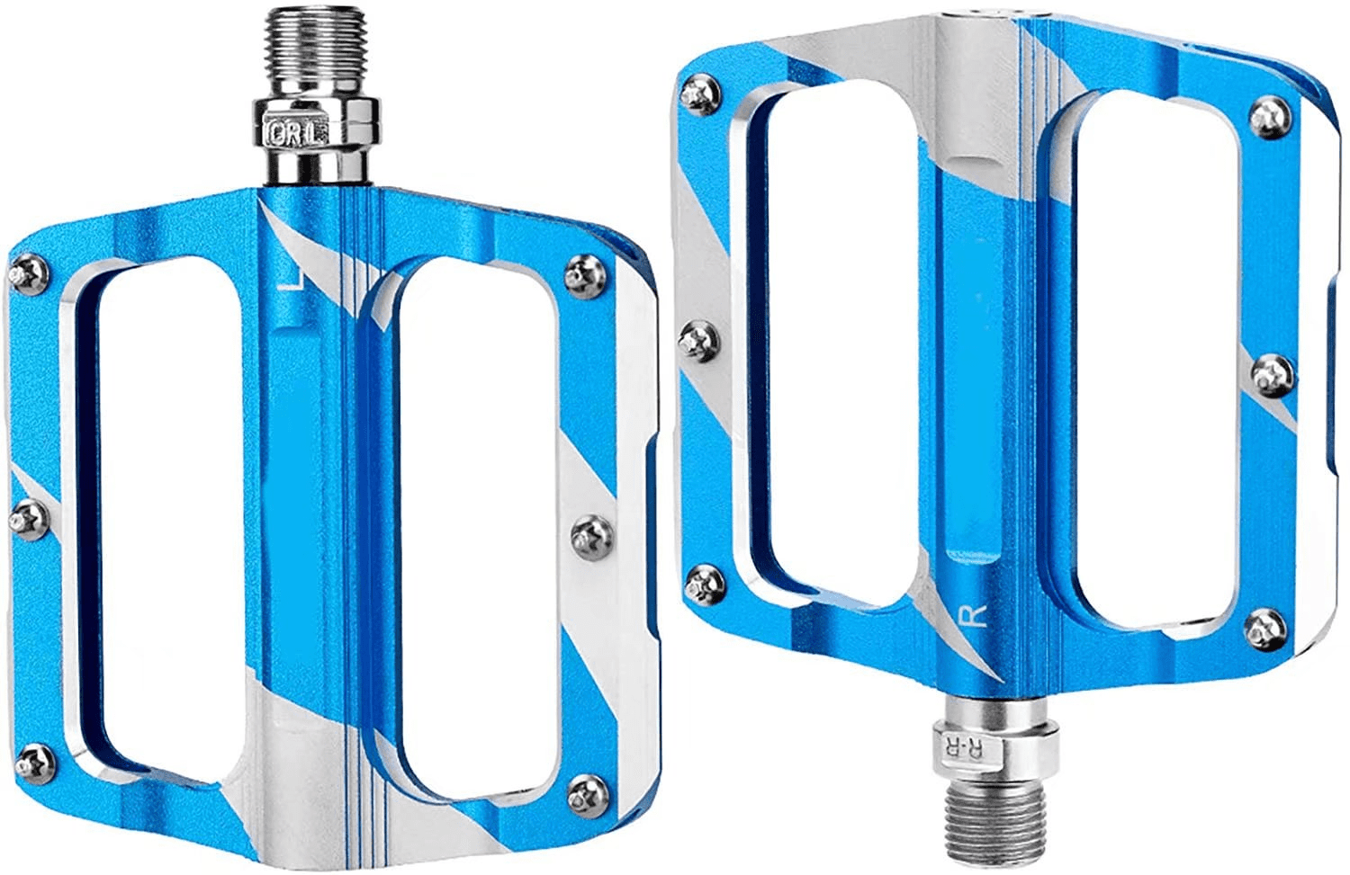Details about   Blue Road Mountain Bike Pedals Aluminum Sealed Bearing 9/16" For MTB BMX US 