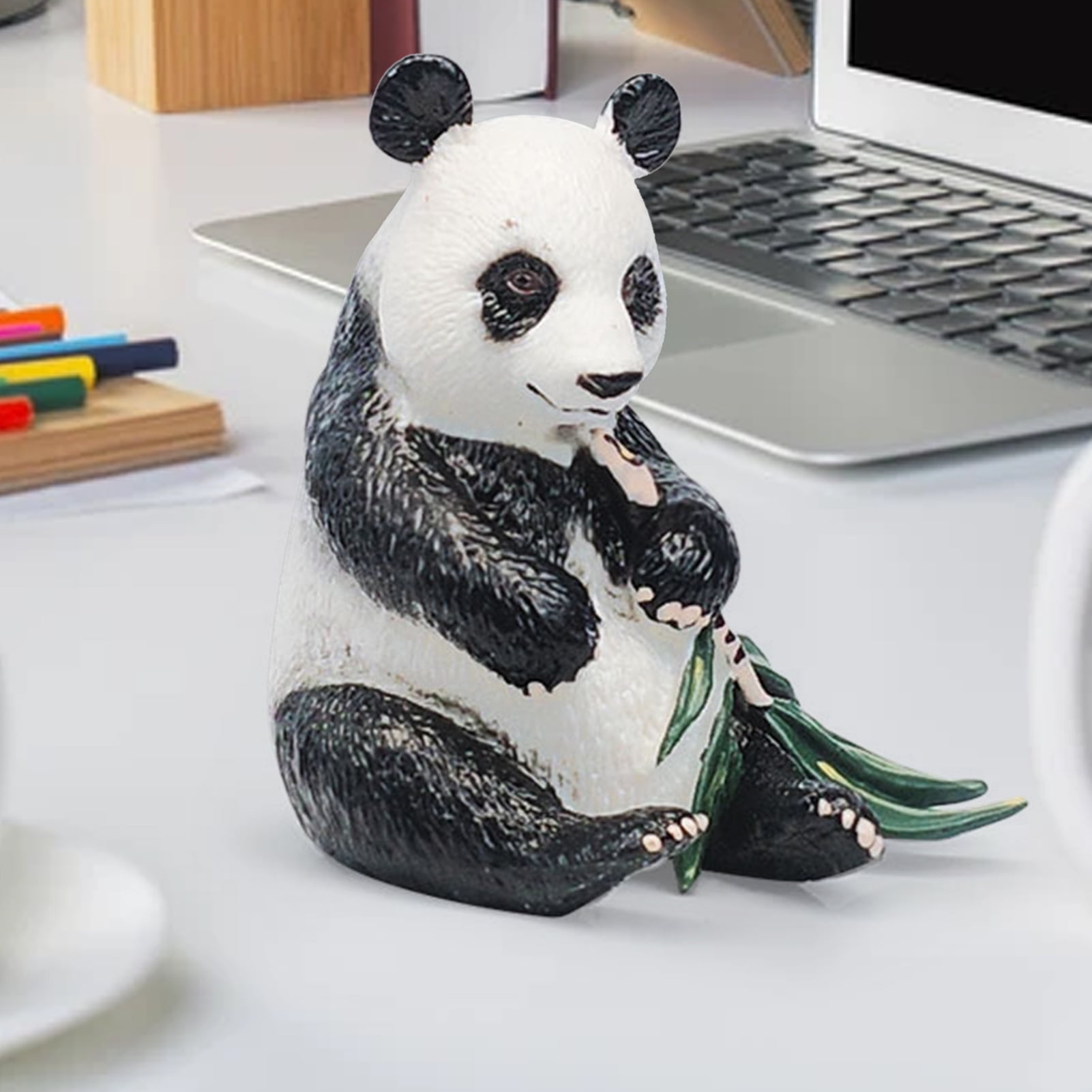 Compra online de Modelo panda realista forma moda bela festa home  artesanato sólido simulação de decoração panda figura brinquedo