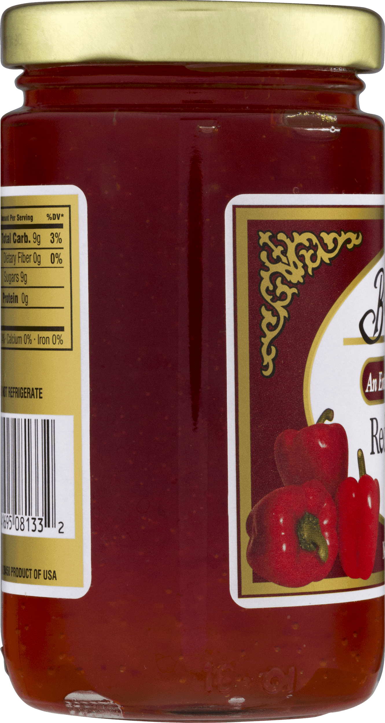 (6 pack) Braswell Red Pepper Jelly Spread, 10.5 oz Glass Jar
