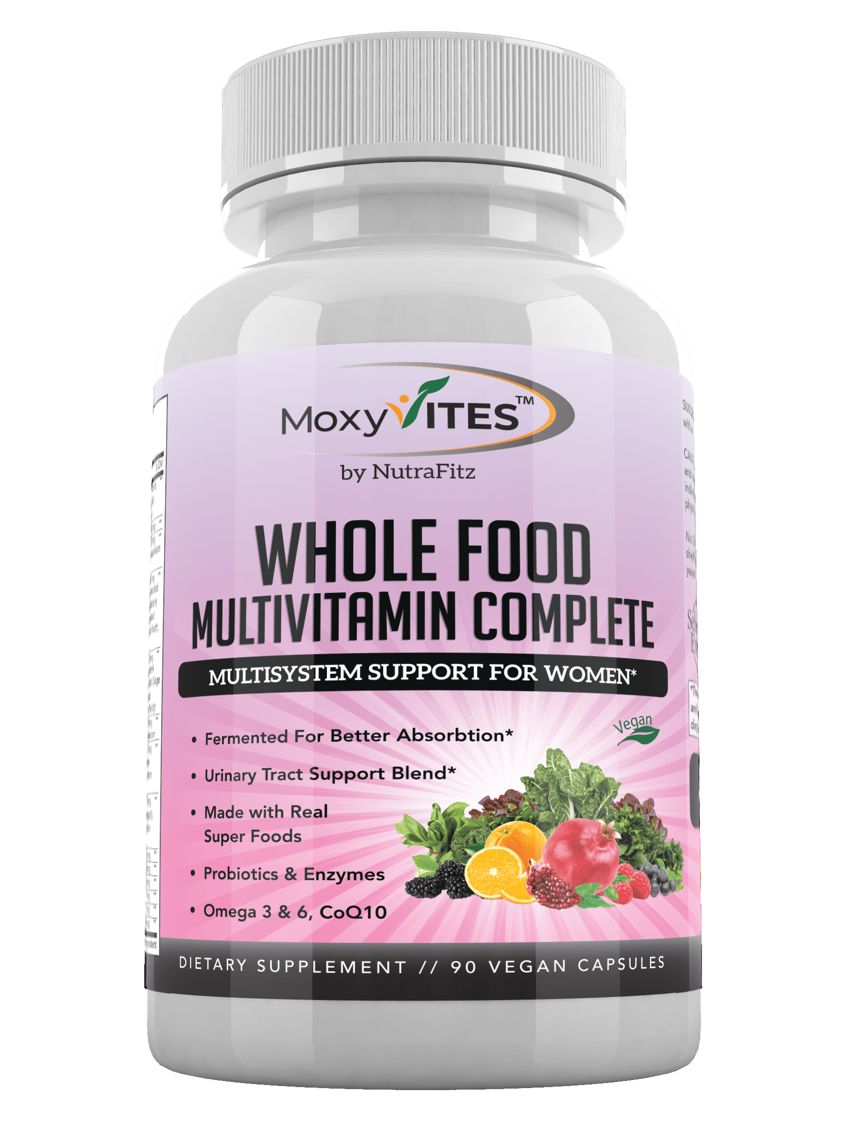 Whole Food Womens Multivitamin Daily MultiVitamins & Minerals From Organic Fermented Nutrients