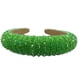 thumbnail image 1 of Qarigey Diadema con cuentas de cristal y diamantes de imitación, tocado de punto grueso, accesorios para peinados, tocados para mujeres y Accesorio para el cabello Pasto verde, 1 of 6
