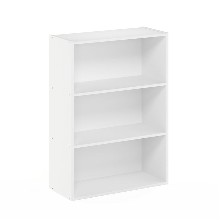 Furinno Pasir 3 Tier Open Shelf Plain White