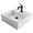 Matte Black, variant on KRAUS Elavo White Ceramic 18 5/8in Square Vessel Sink