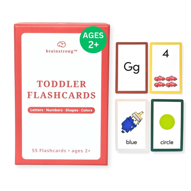 Tarjetas didácticas para niños pequeños, letras, números, formas y colores
