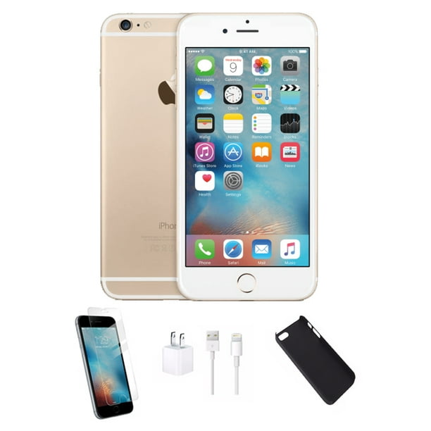 Apple Iphone 6 Plus 64gb Gold Bundle Case Tempered Glass Refurbished Walmart Com Walmart Com Apple Iphone 6 Plus 64gb Gold Bundle Case Tempered Glass Refurbished Walmart Com Walmart Com