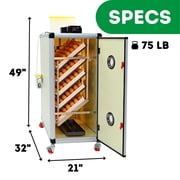 Hatching Time HB350 S - Egg Incubator - Setter (High Hatch Rate, 2 Doors, Set & Forget Design) | Cimuka